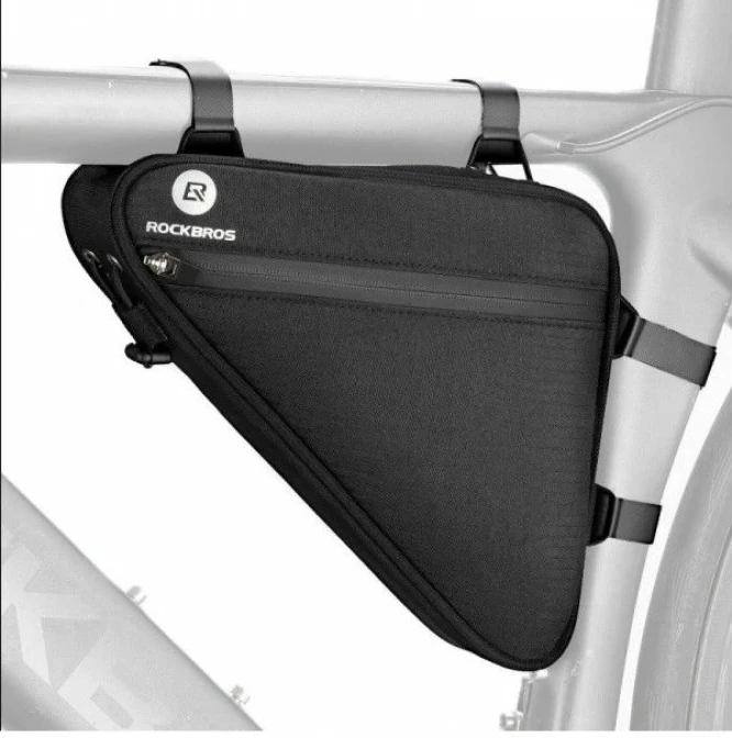 Çantë trekëndore biçiklete Rockbros, e zezë