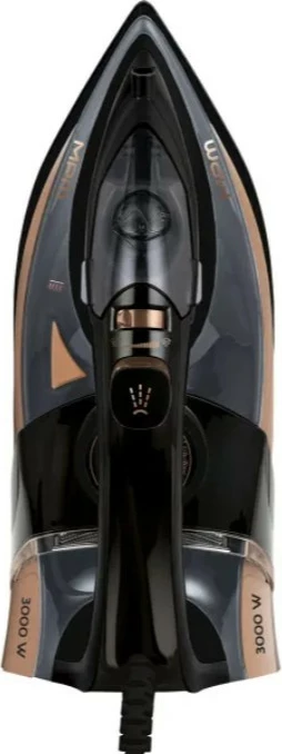 Hekur me avull, MPM, MZE-24/C, 3000 W, shollë qeramike, depo uji 300 ml, kabllo 2.5 m, zi/ari