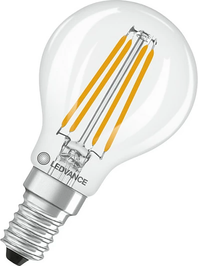 Llambë LED OSRAM Classic P40 Filament, E14, 3.4W, 2700K, e tejdukshme