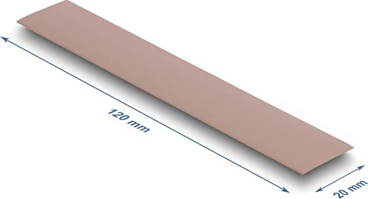 Pad termik DeLOCK 120x20x0.5mm, 3.0 W/mK, për M.2, rozë