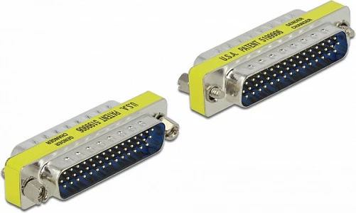 Adapter D-Sub DeLOCK Gender Changer 44-pin, kontakte të veshura me ar, argjendtë