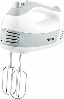 Mikser dore Zelmer ZHM2450 700W 5 shpejtësi me Turbo, me rrahëse dhe grepë brumi, i bardhë