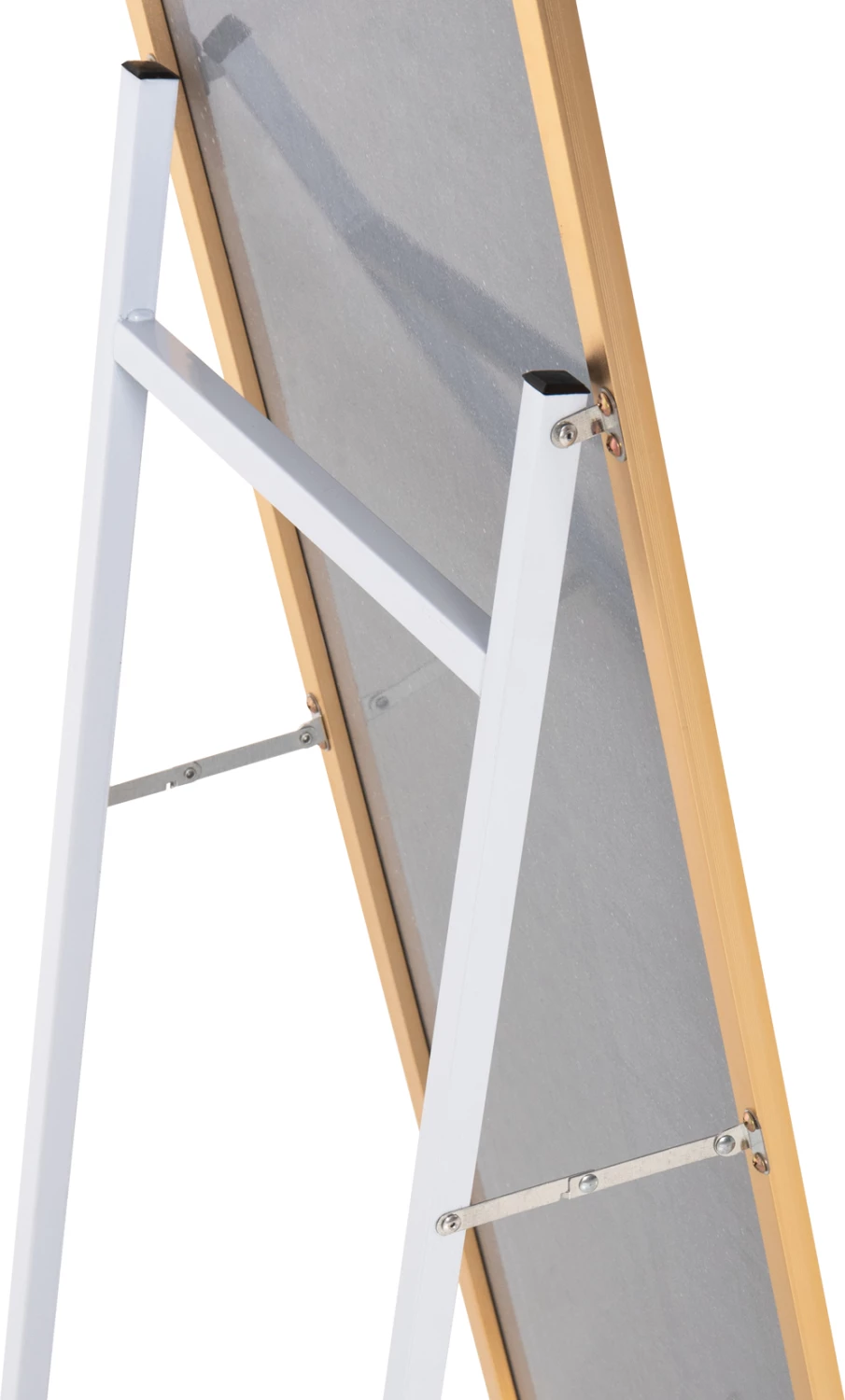 Pasqyrë në dysheme JOELY, kornizë alumini, ngjyrë ari, 40x31x160H cm