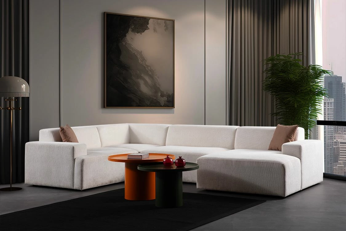 Këndore Melva, Atelier del Sofa, e bardhë (L1,5 + C + O2 + Chl Djathtas)