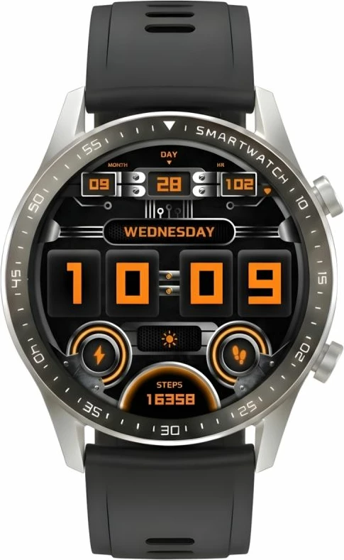 Smartwatch Gravity GT10-8, argjendt, 2 rripa