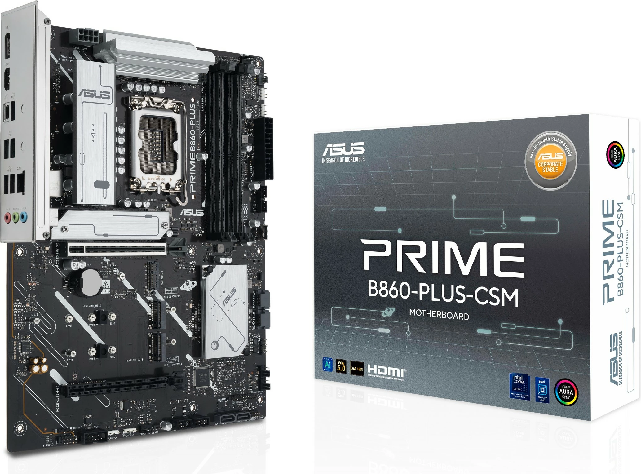 Pllakë amë ASUS PRIME B860-PLUS-CSM, LGA1851, ATX