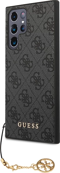 Mbështjellës Guess 4G Charms për Samsung Galaxy S23 Ultra, Gri