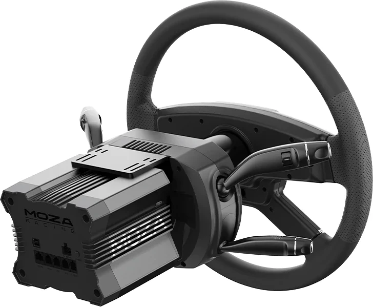 Stalka multifunksional për sim racing Moza RS065, e zezë