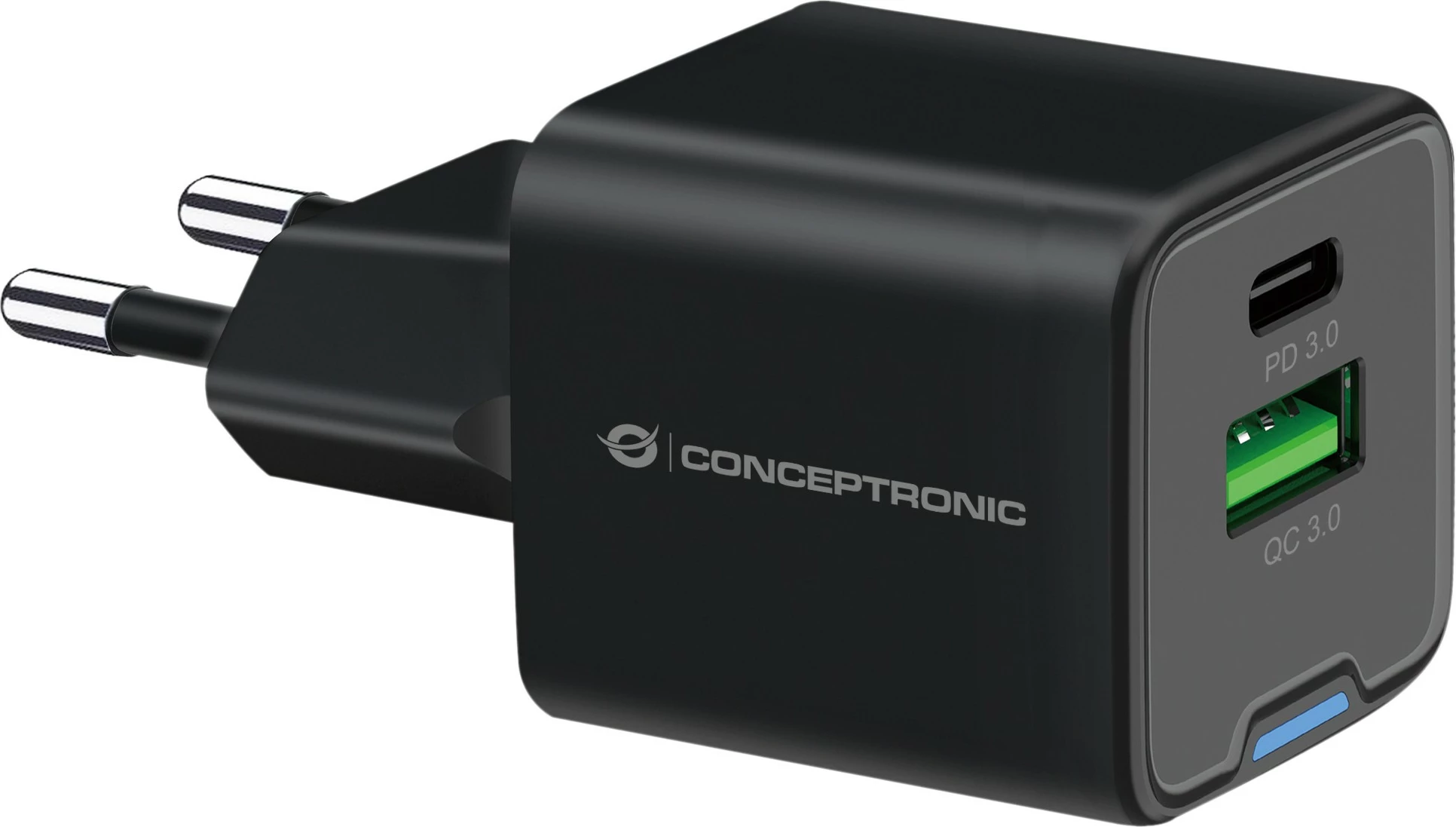 Karikues Conceptronic 2Port GaN USB-C/USB-A 20W PD3.0/QC3.0 i zi