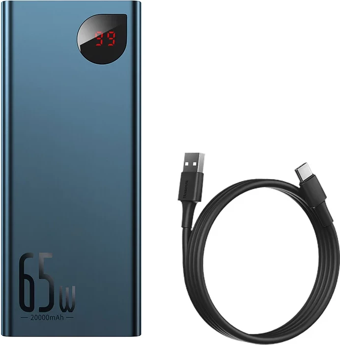 Powerbank Baseus PPIMDA-D03, 20000mAh, 65W, Kaltër