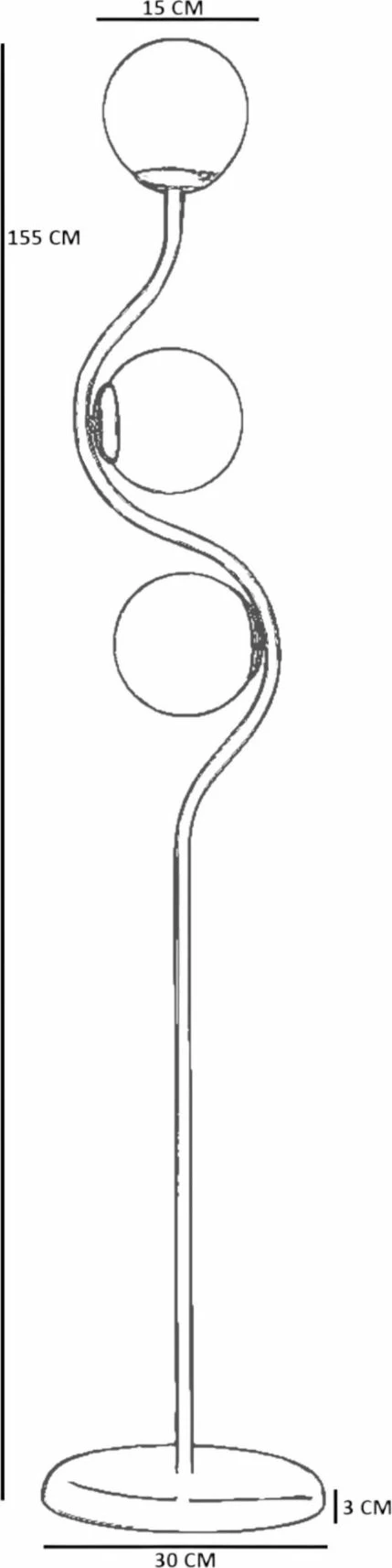 Llambë dyshemeje Opviq, 8944-5, ngjyrë e bardhë dhe mint