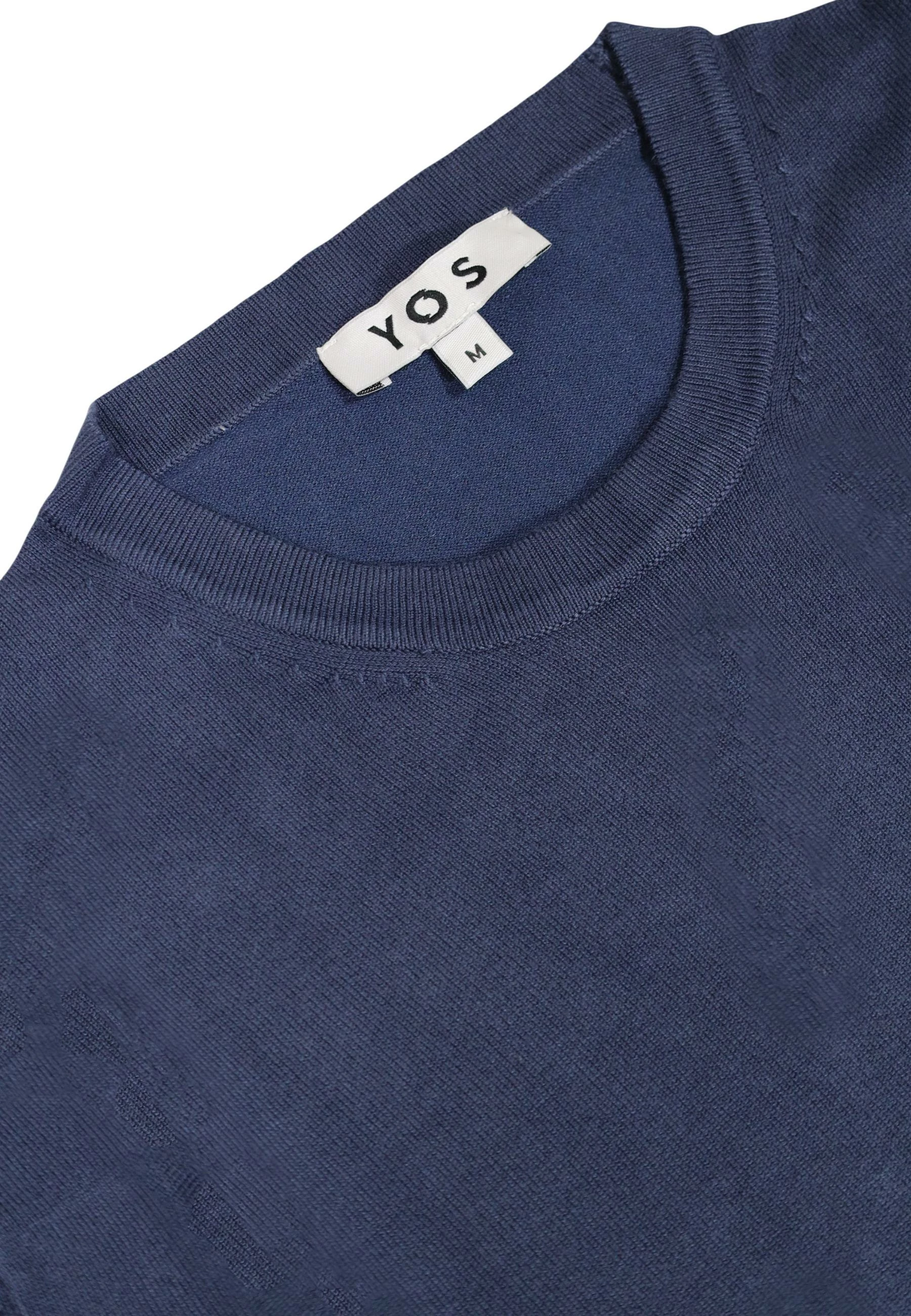 Xhemper për meshkuj YOS Paracollo Essential F.12 3000900, blu denim [Madhësia: M]