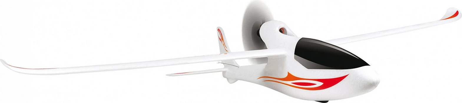 Aeroplan RC AMEWI Skyrunner V3, glajder elektrik me gyro, 7.4V 300mAh, kuq/bardhë