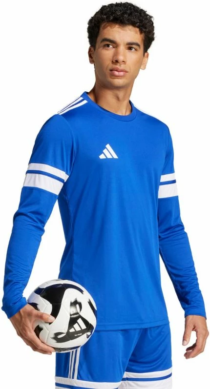 Fanellë me mëngë të gjata për meshkuj adidas, kaltër [Madhësia: L]