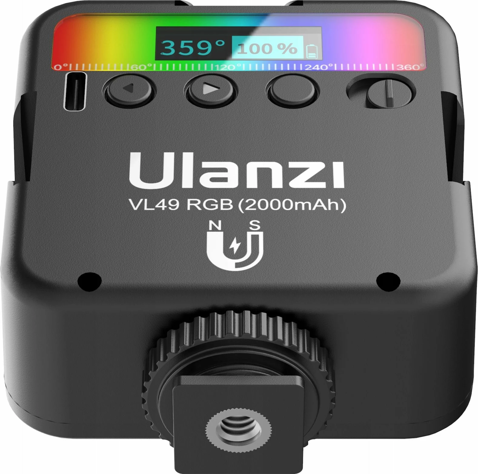 Panel dritë LED RGB Ulanzi VL49 RGB, 2500-9000K, 2000mAh