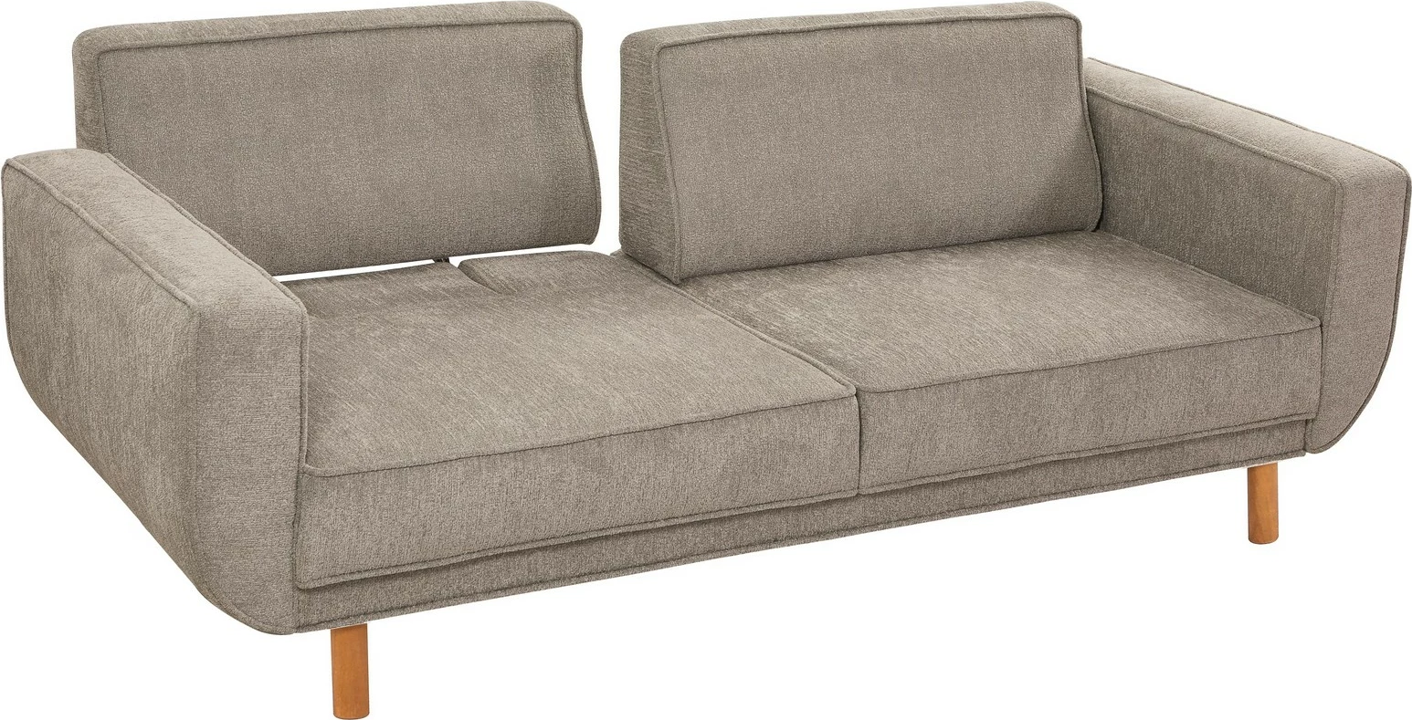 Set divan-krevat Atelier del Sofa, Larus Wood, ngjyrë lisi, gri - 9