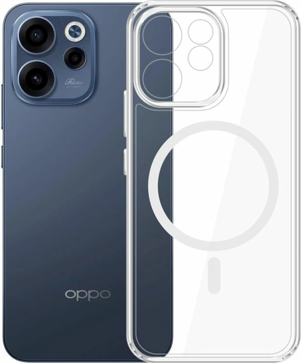 Kapak telefoni 3mk Armor MagCase për Oppo Reno 15 F 5G / Reno 15 FS 5G, transparent
