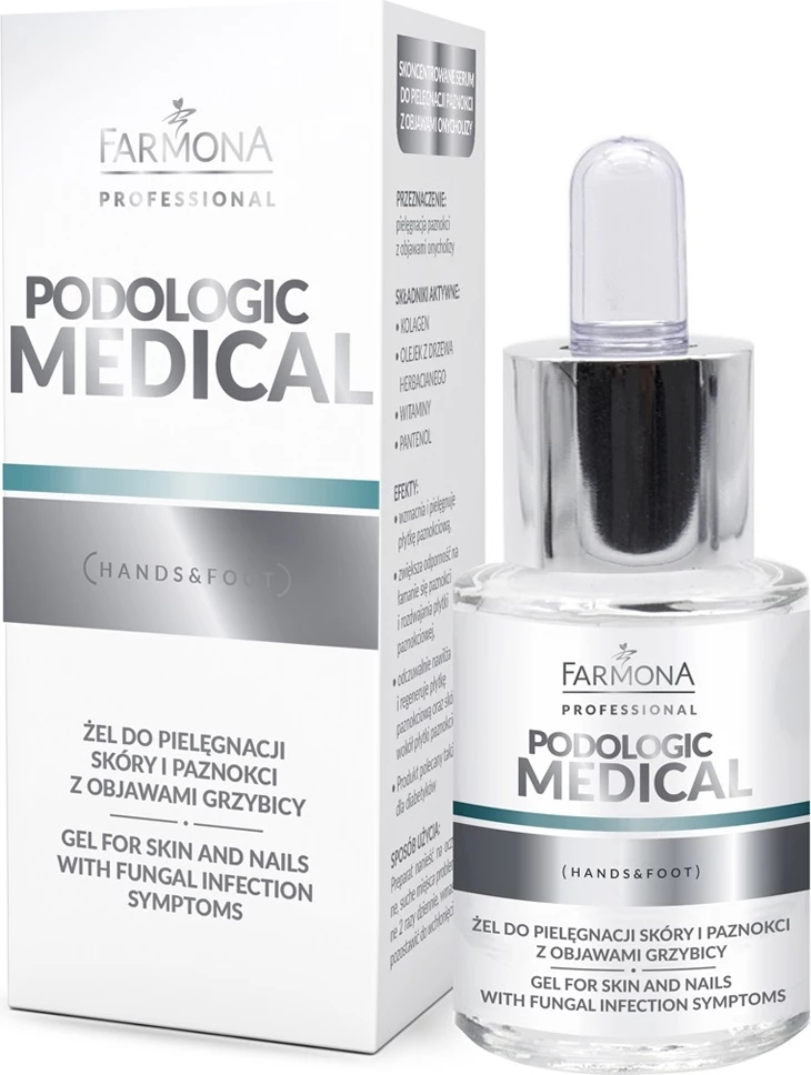Xhel për lëkurë dhe thonj Farmona Professional Podologic Medical Gel për femra, 15ml