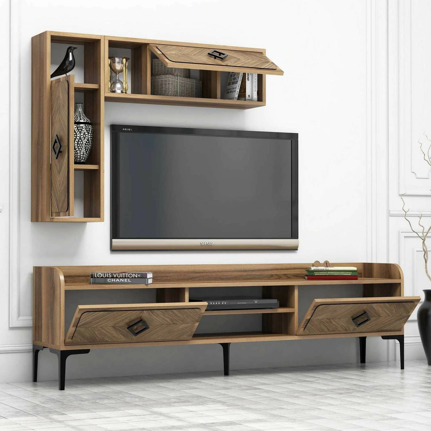 Komodë TV Hanah Home Samba, ngjyrë arre