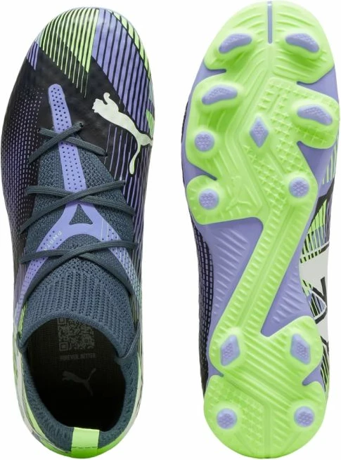 Atlete futbolli Puma për fëmijë, të kaltra dhe të gjelbra