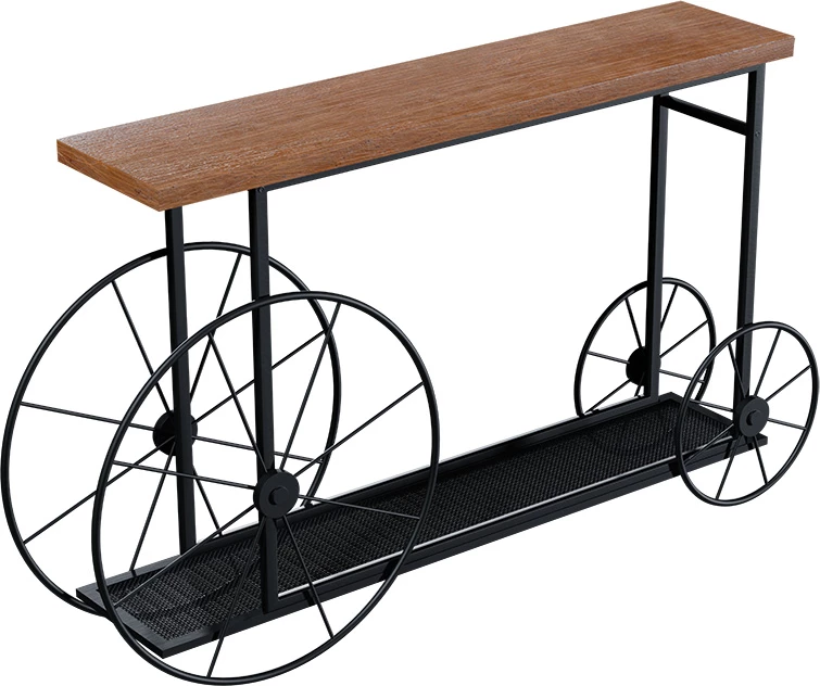 Konsolë Bike ngjyrë e zezë-arrë 148x28x85cm