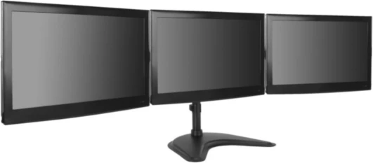 Mbajtëse desktopi për 3 monitorë VONHAUS 3000475, 13–27\", VESA 75x75/100x100, e zezë