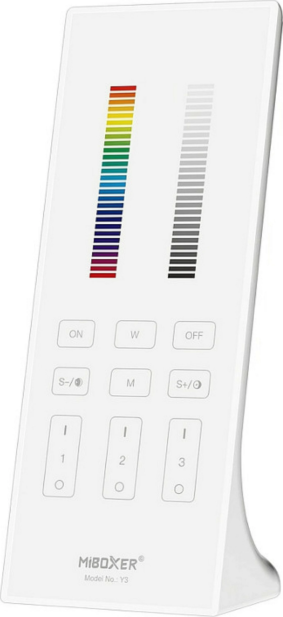 Telekomandë LED Miboxer 2.4GHz, RGB+CCT, 3 zona, touch panel, e bardhë