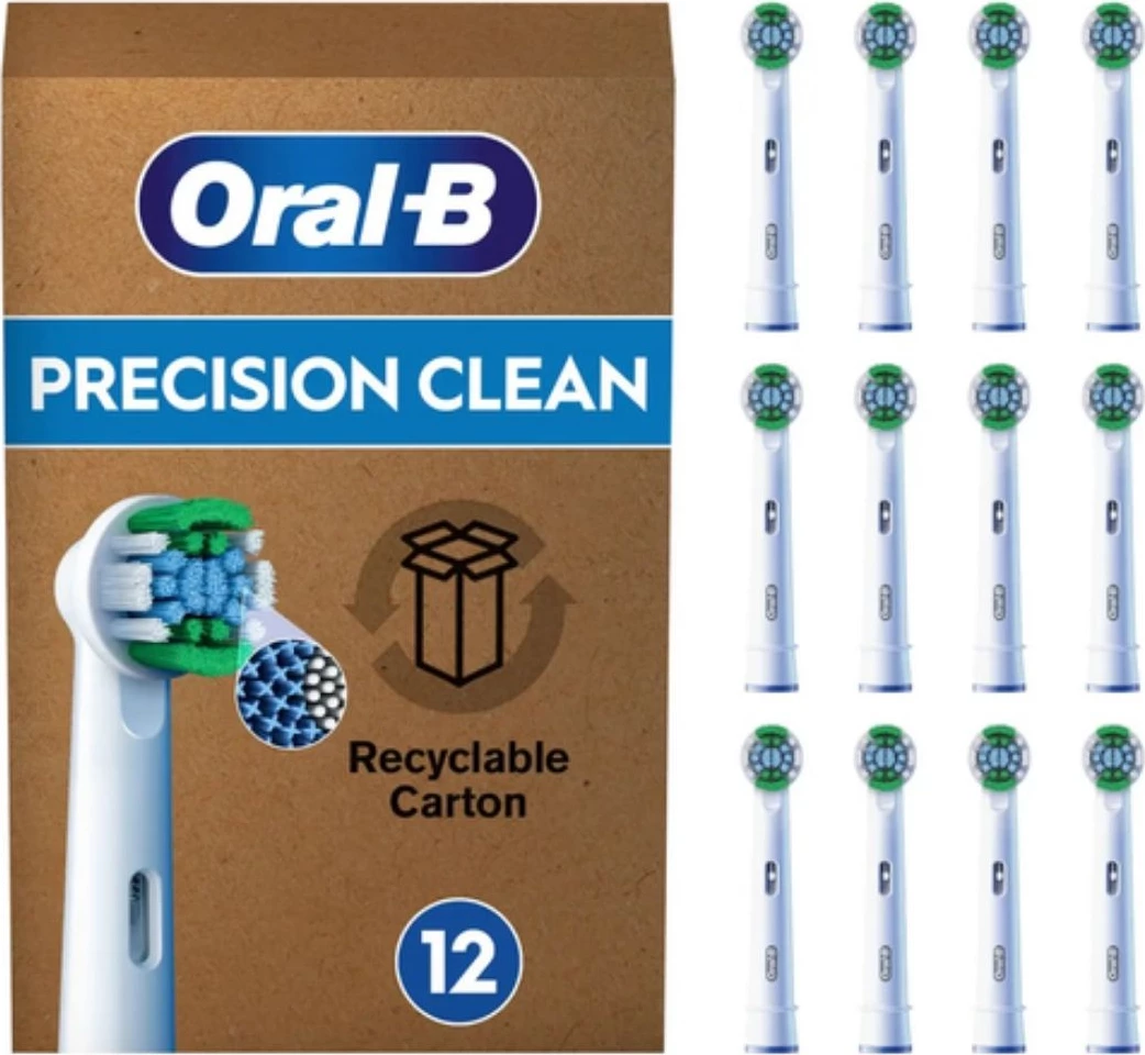Kokë furçe elektrike, Oral-B Precision Clean 8006540855683, e bardhë, set 12 copë