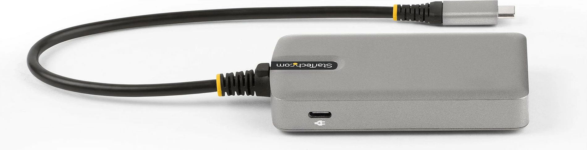 Hub USB-C StarTech 4-Port, 3x USB-A + 1x USB-C me DP Alt Mode 4K 60Hz, PD 100W, 10Gbps, gri