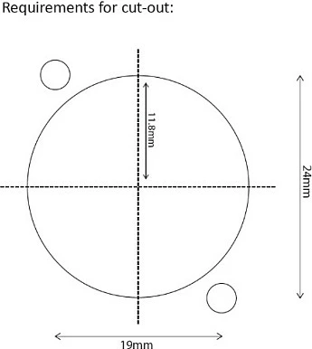 Mbajtës Keystone DeLOCK 86275, montim D-type (XLR), plastikë, i zi