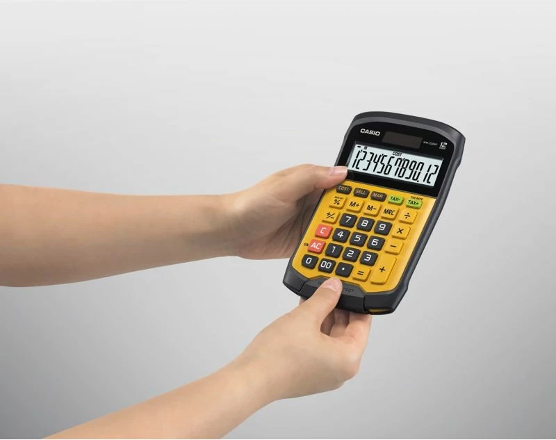kalkulator zyre Casio WM-320MT-S, i zi/verdhë