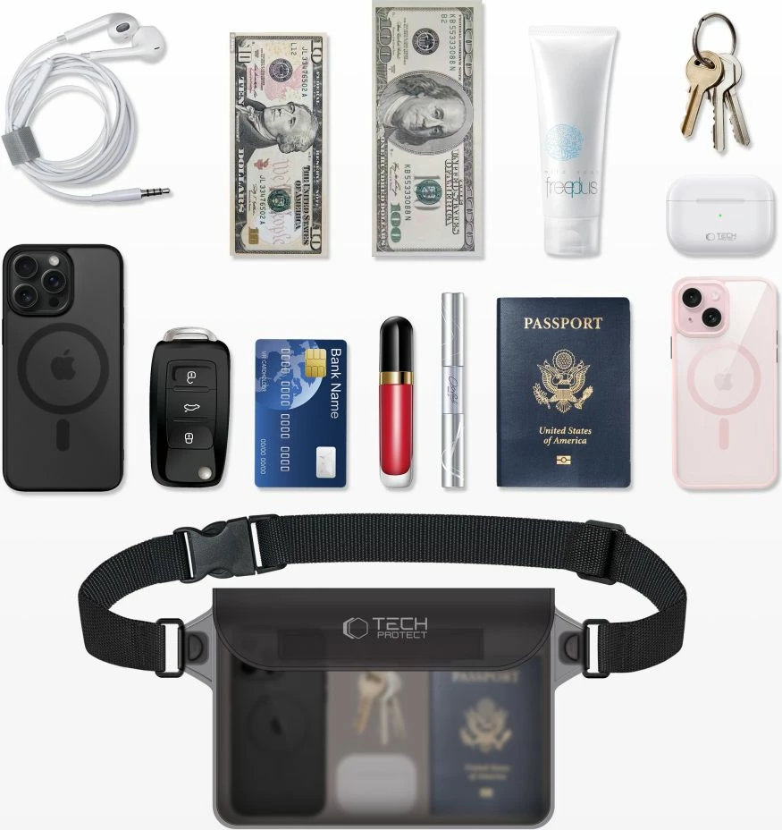 Çantë e papërshkueshme nga uji Tech-Protect UWP10, e zezë