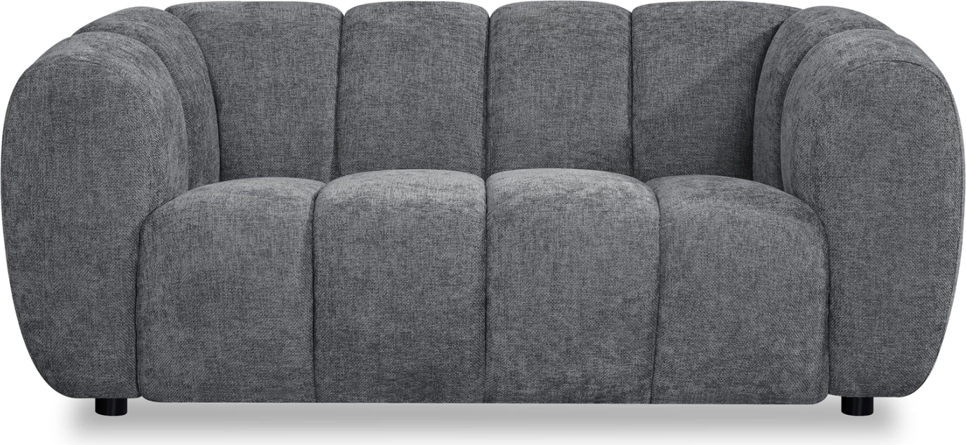 Divan dy vendësh OPALE, material gri, CD3320.01, 177x96x76cm