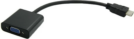 Adapter HDMI në VGA VALUE HDMI-VGA ST/BU, 0.15 m, 1080p, i zi