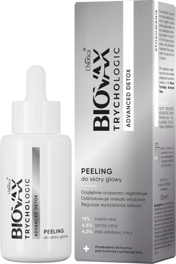 Peeling për skalp BIOVAX Trychologic Advanced Detox për femra, 50ml