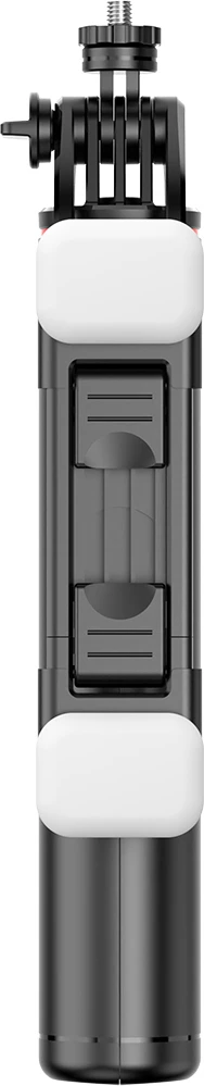 Selfie stick Hurtel WC13YDS tripod teleskopik 1.3m me dy llampa dhe mbajtëse telefoni, zi