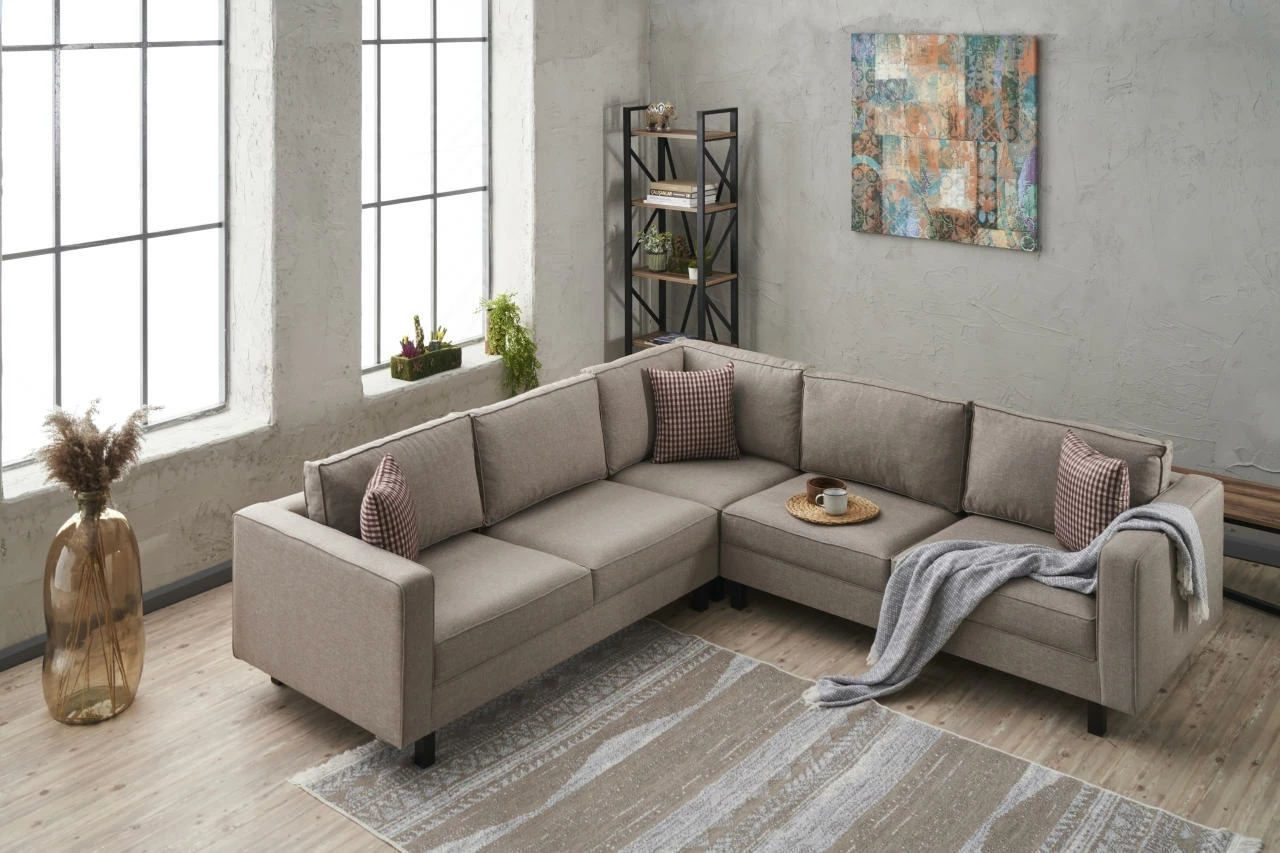 Këndare Atelier del Sofa, pëlhurë Kale, ngjyrë krem