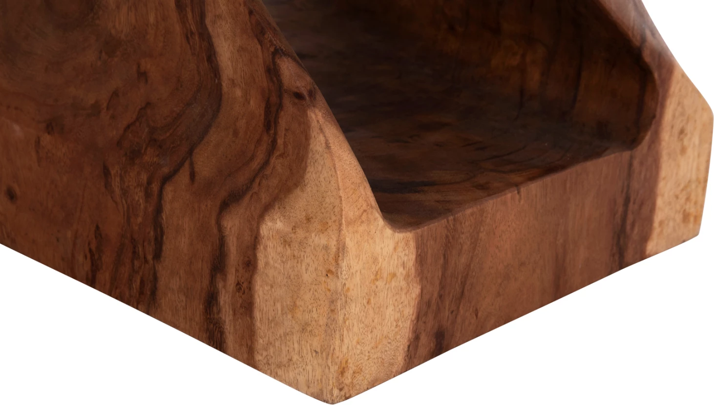 Karrige për bar GEBO, dru suar, ngjyrë natyrale e errët, katrore, 35x35x45cm