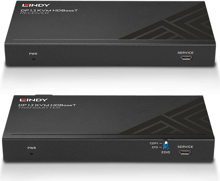 Zgjatues KVM LINDY 150m Cat6 HDBaseT, DisplayPort + USB, 4K@60Hz, i zi