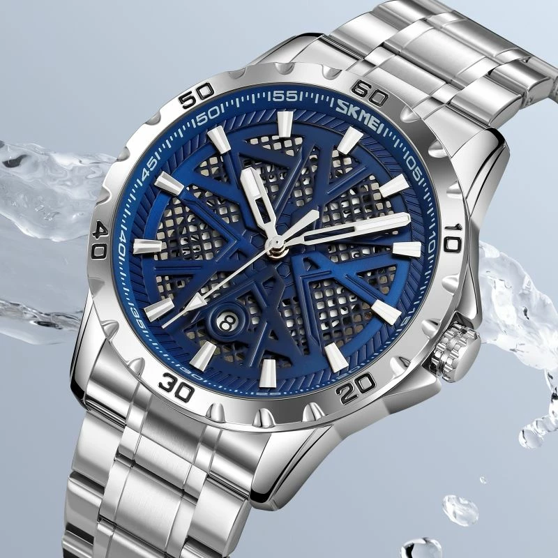 Orë dore për meshkuj Skmei, e zezë