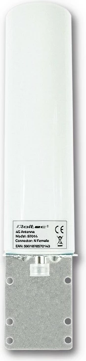 Antenë 4G LTE Qoltec 57014, 30dBi, SMA, për brenda/jashtë, Bardhë