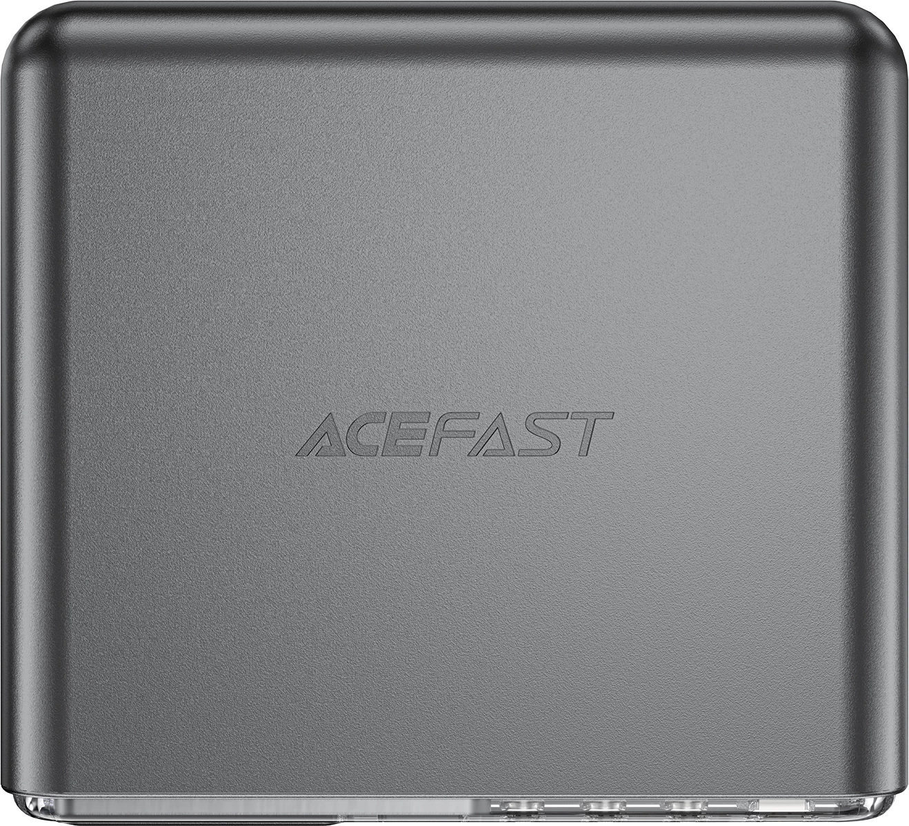 Adapter multifunksional Acefast Z4, 218W, 3x USB-C + 1x USB-A, ekran TFT, Gri