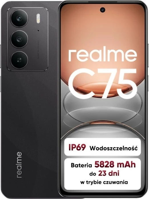 Celular Realme C75 8/256GB Storm Black