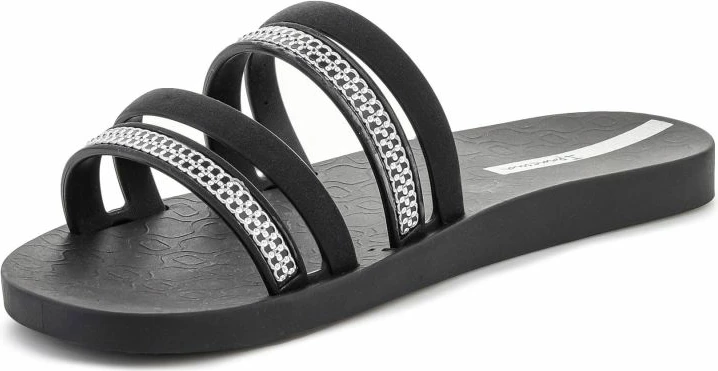 Papuqe femrash Ipanema Mesh Slide II, të zeza/argjendi [Madhësia: 39]