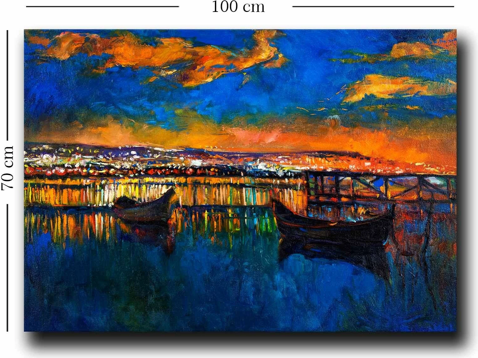 Pikturë dekorative në kanavacë, shumëngjyrëshe, Wallity, 70100NISC-025, 70x100cm