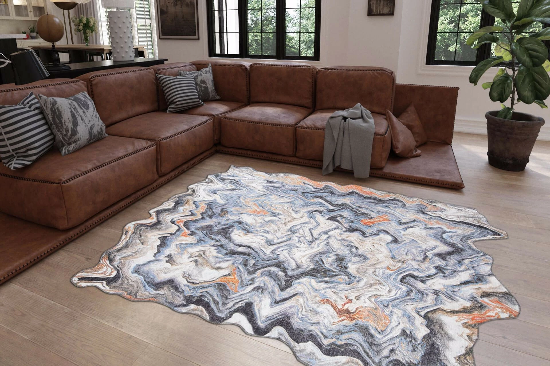 Qilim multikolor, 210x310cm, Conceptum Hypnose Fusion Chenille AL 213