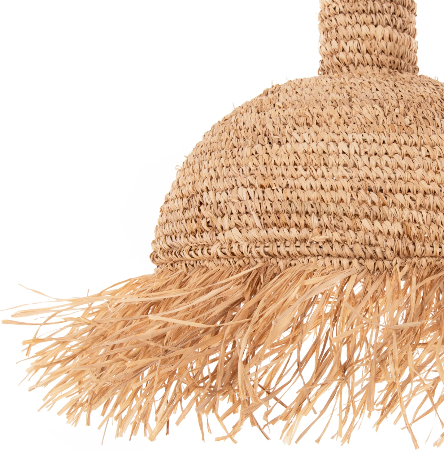Set llambë varëse tavani, litar dhe fibra gjethe palme të thata, FH11924, Φ52.5Χ160H cm