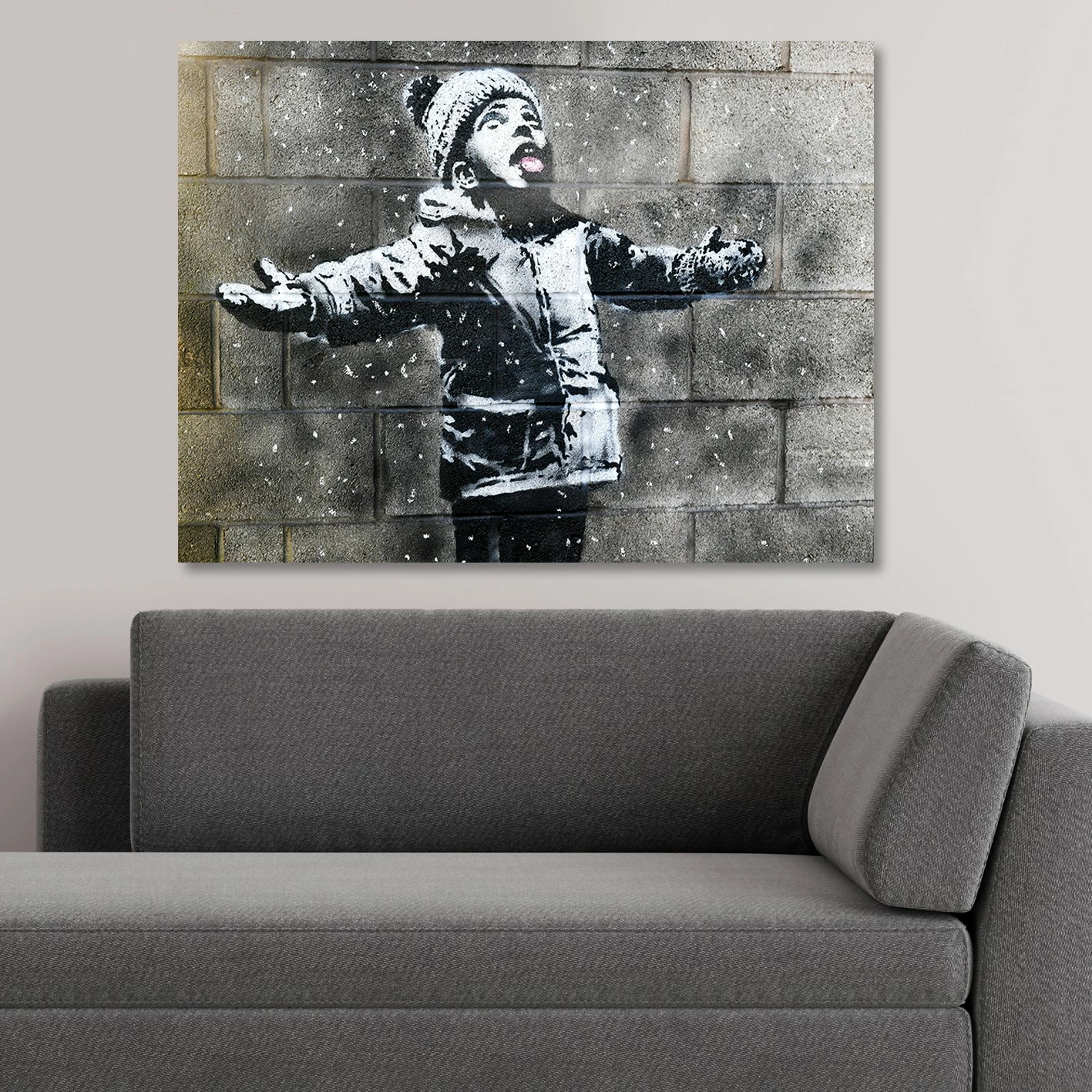 Pikturë dekorative në kanavacë, Banksy, shumëngjyrëshe, KNV4559_70100, 70x100cm