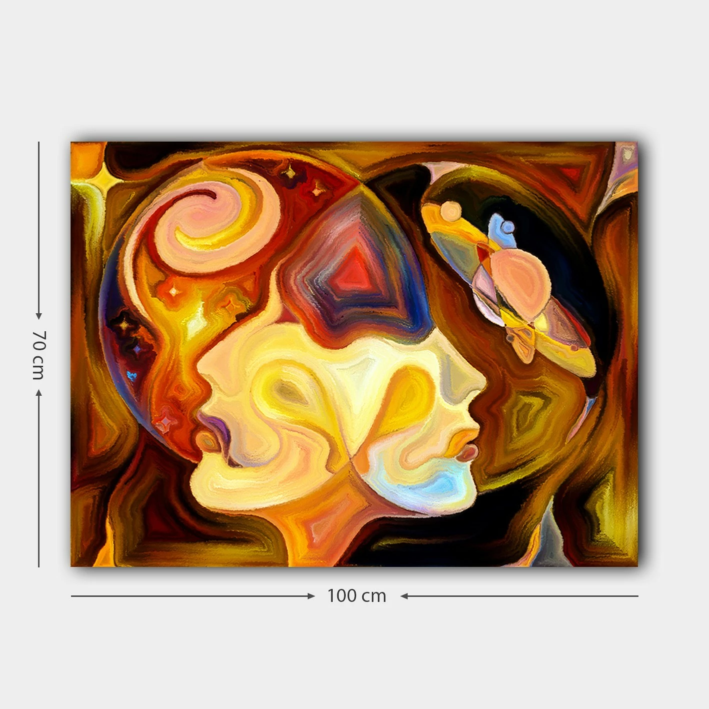 Pikturë dekorative në kanavacë, shumëngjyrëshe, 70x100cm, 1069277036_70100