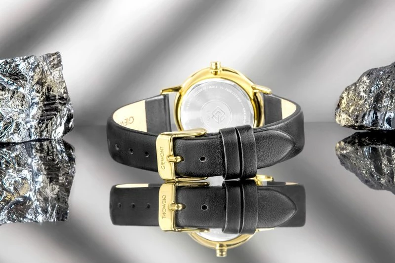 Orë dore femra Giewont GW4130-A4, e zezë dhe e artë, set